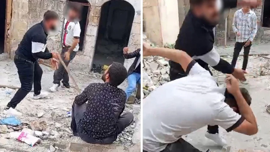 Şanlıurfa’da metruk evde dört kişiye saldırı: Olay cep telefonuyla kaydedildi
