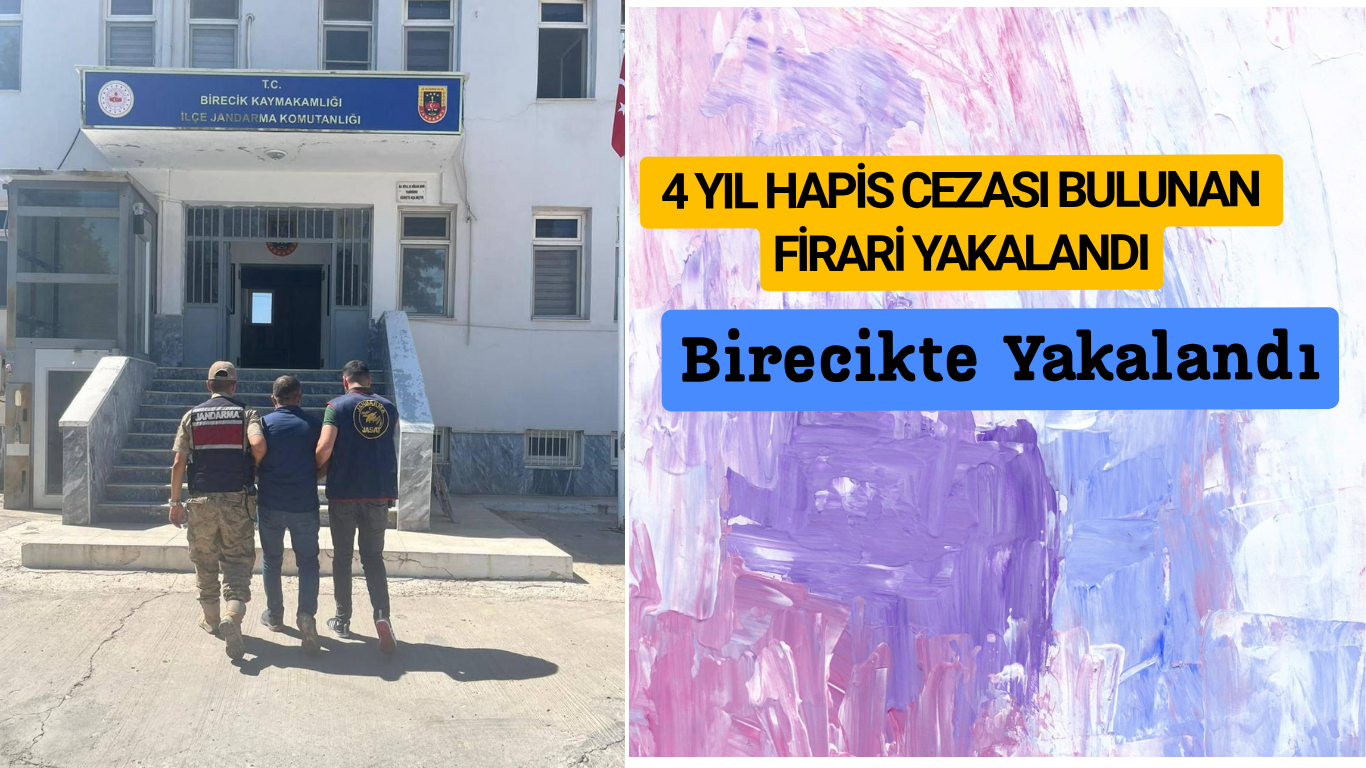 BİRECİK'TE JANDARMA OPERASYONU: 4 YIL HAPİS CEZASI BULUNAN FİRARİ YAKALANDI
