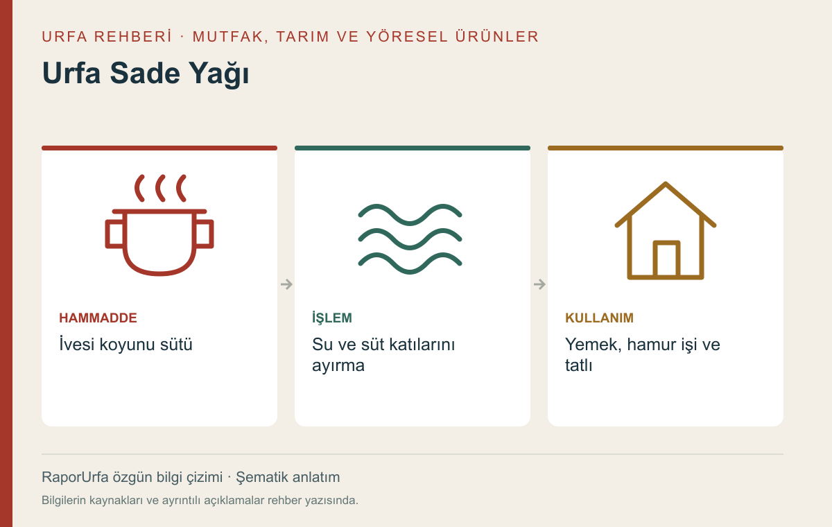 Urfa Sade Yağı — kaynaklı şematik bilgi görseli